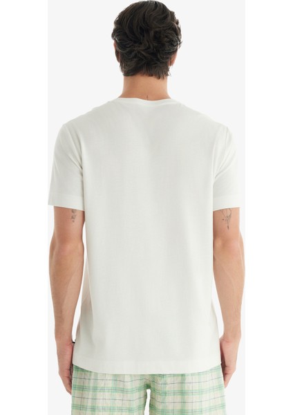 Erkek T-Shirt 40717 - Beyaz fiyatları