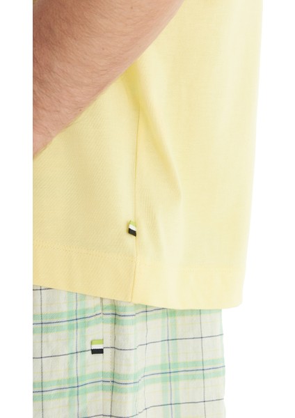 Erkek T-Shirt 40717 - Açık Sarı fırsatları