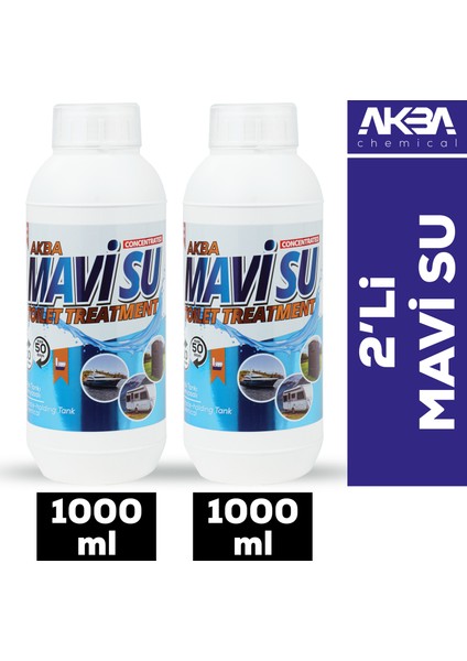 Mavi Su (Toilet Treatment) 2'li Avantaj Paket 1 L + 1 L