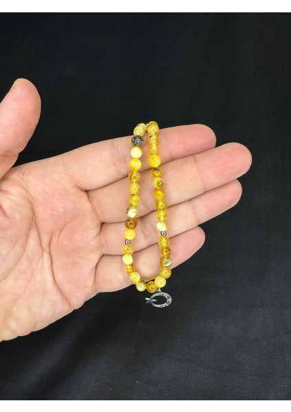 Damla Kehribar Tesbih Ukrayna 6 Gram Küre Kesim 6mm Bilek Boy T-640 modelleri