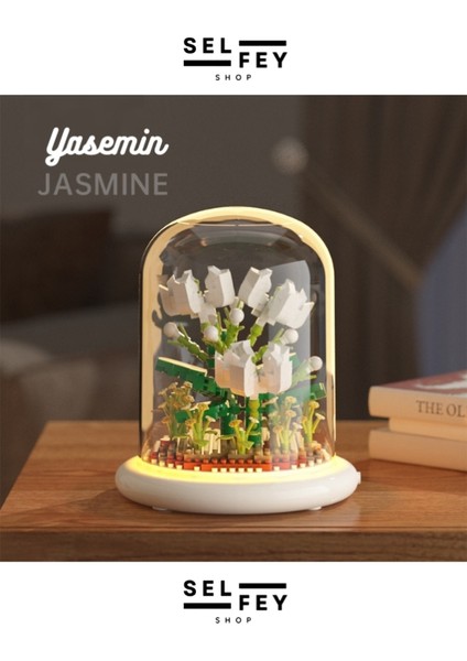 Legomodel Fanuslu Yasemin Çiçeği Gece Lambası