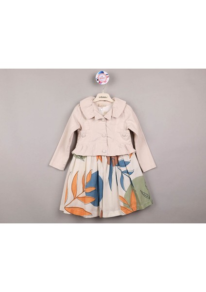 Kız Çocuk Elbise Ceketli