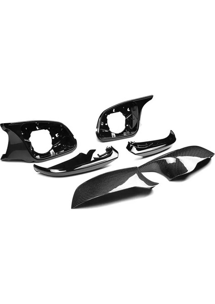 F80 Stil Yedek Dikiz Yan Ayna Kapağı(Karbon) Parlak Siyah Iç Ayna Kapağı / Alt Çerçeve F20 F21 F22 F23 F30 F34 F32 F33 F36 F87 1 2 3 4 M2 Serisi Abs Renk Setı