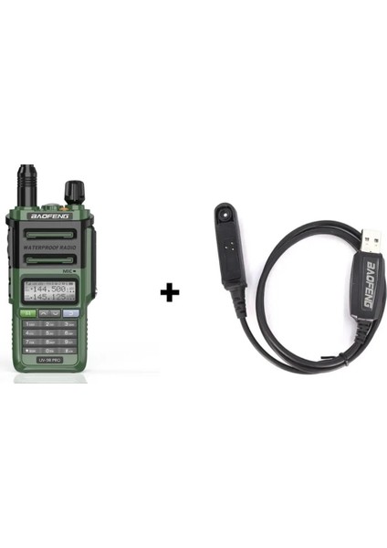 Uv-9r Pro Yeşil+Programlama Kablosu