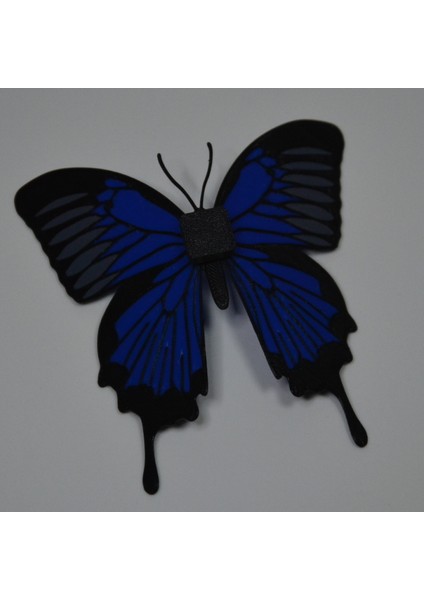 Kelebek Desenli Buzdolabı Magneti Lacivert - Siyah modelleri