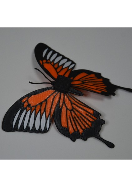 Kelebek Desenli Buzdolabı Magneti Turuncu - Beyaz modelleri