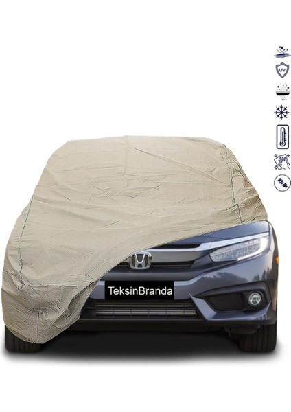 Honda Civic 10 (2016 - 2019) Araba Brandası Su Geçirmez Branda Miflonlu Premıum Oto Branda