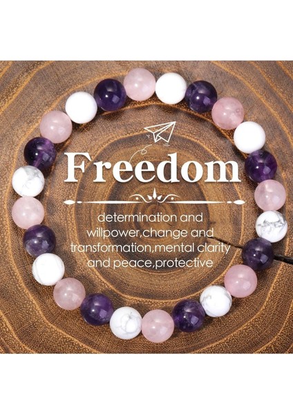 Doğaltaş Bileklik Kadın Charm Bileklik Yonca Doğal Taş