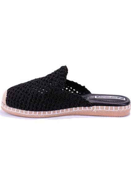 DZA07-1155999 Siyah Triko Spor Kadın Terlik modelleri
