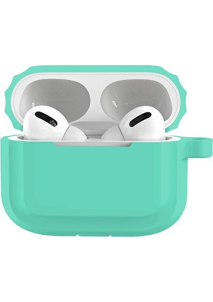 Airpods Pro Için Pro (Nane Yeşili) Kulaklık Yumuşak Silikon Kılıf (Nane Yeşili) (Yurt Dışından)