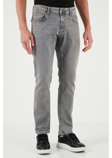 Pamuklu Regular Fit Normal Bel Boru Paça Jeans Erkek Kot Pantolon 2201s59parma