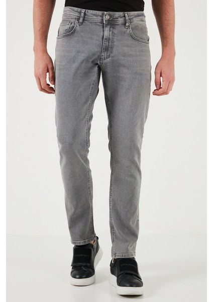 Pamuklu Regular Fit Normal Bel Boru Paça Jeans Erkek Kot Pantolon 2201s59parma