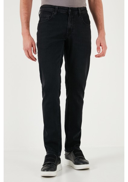 Pamuklu Regular Fit Normal Bel Boru Paça Jeans Erkek Kot Pantolon 2210s53parma