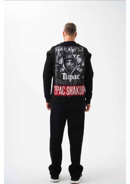 Unisex Tupac Shakur Sweatshirt Siyah fiyatları