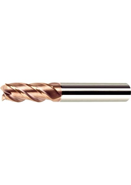 6 mm Karbür Elmas Parmak Freze Kaplamalı 55 Hrc Sertliğe Kadar Dayanıklı
