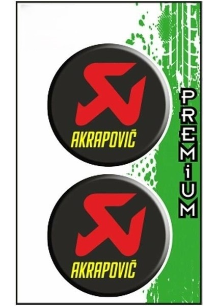 Gogo Akrapovich (5x5) Ikili Damla Etiket
