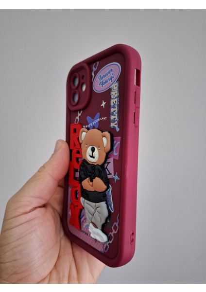 Apple iPhone 11 Kılıf 3D Sevimli Cool Kaykaycı Astronot Ayıcıklı Kamera Korumalı Esnek Silikon Lüks Kılıf modelleri