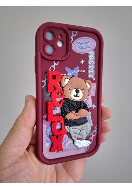 Apple iPhone 11 Kılıf 3D Sevimli Cool Kaykaycı Astronot Ayıcıklı Kamera Korumalı Esnek Silikon Lüks Kılıf fırsatları