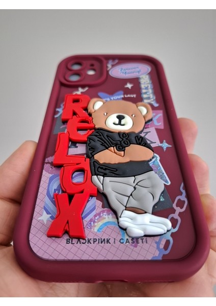 Apple iPhone 11 Kılıf 3D Sevimli Cool Kaykaycı Astronot Ayıcıklı Kamera Korumalı Esnek Silikon Lüks Kılıf indirimleri
