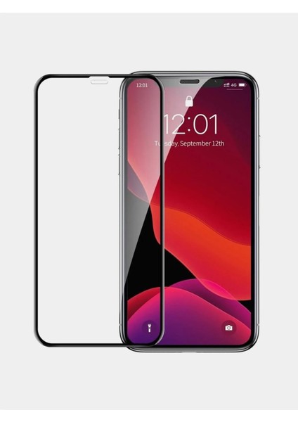 Iphone 11 Uyumlu 3D Anti-Statik Tam Kaplayan 9h Cam Ekran Koruyucu Şeffaf