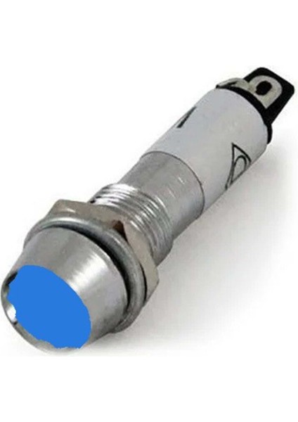 Çin N761L-LED24V-MV ,Mavi-24V Metal M8 LED Lamba
