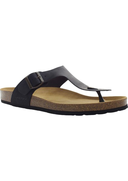 Sandal Thong Siyah Erkek Sandalet
