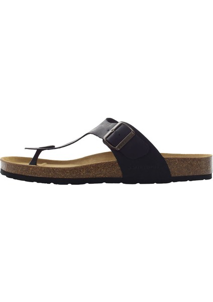 Sandal Thong Siyah Erkek Sandalet