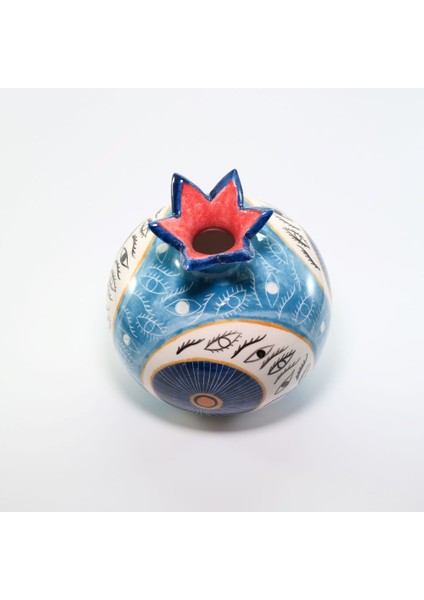 15 cm Nar El Işi Nazar Motifi -Sarı-Lacivert indirimleri