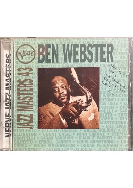 (Plak Değildir CD Dir) CD Ben Webster Jazz Masters 43 CD