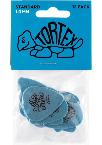 Jim Dunlop 418P1.0 Tortex Standard Pena Seti ( 12 x 1.0 Mm)
