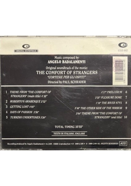 (Plak Değildir CD Dir) CD The Comfort Of Strangers CD