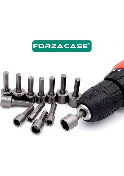 9 Parça Manyetik Somun Adaptörü Matkap Marangoz Seti - FC992 modelleri