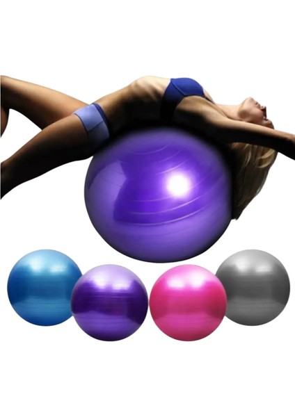 2'li Pilates Topu Seti - 65 cm Plates Topu ve 20 cm Denge Topu Pilates Seti