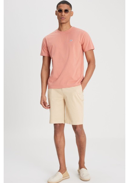 Lightweight Ss Small Logo Pembe Erkek Kısa Kol T-Shirt modelleri