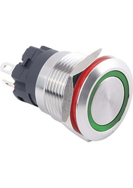 Çin 19H-P1-E-YŞ ,KONTAK-1A Yeşil-24V Yaylı M19 Metal Buton