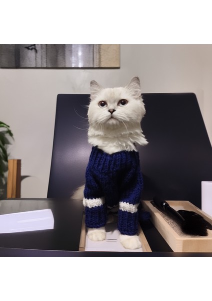 Kedi Köpek için Mavi Beyaz Denizci Kazak fiyatları