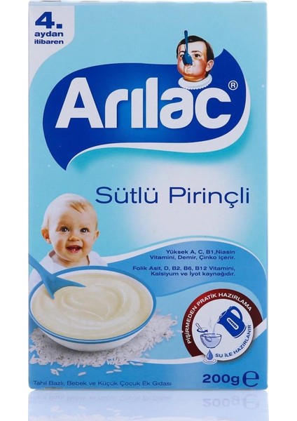 Arılac Instant Sütlü Pirinçli Ek Gıda 200 gr