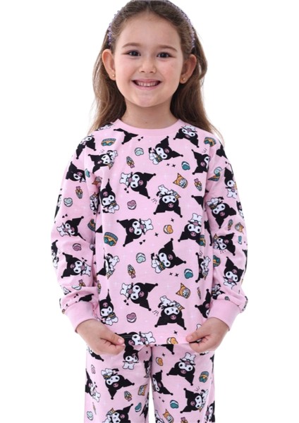Kız Çocuk %100 Pamuklu Kuromi Desenli Pijama Takımı fiyatları