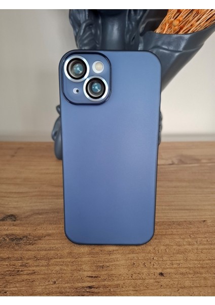 Apple iPhone 15 Uyumlu Tam Kamera Lens Korumalı Ekstra Ince Esnek Mat Lüks Kılıf