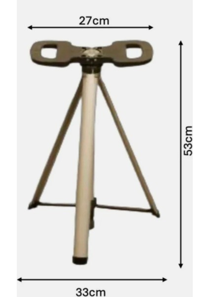 Katlanabilir Baston Tabure, Walking Stick And Portable Stoo