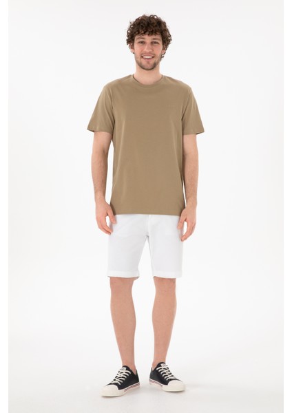 Erkek Haki Tişört Basic 50305928-VR027 indirimleri