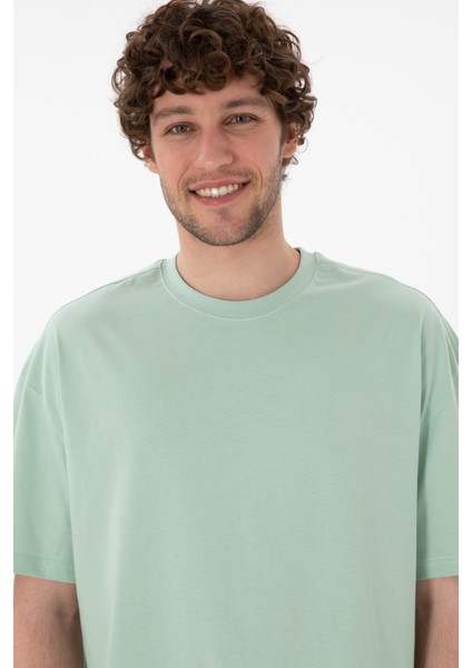 Erkek Su Yeşili Tişört Basic 50305988-VR048 modelleri
