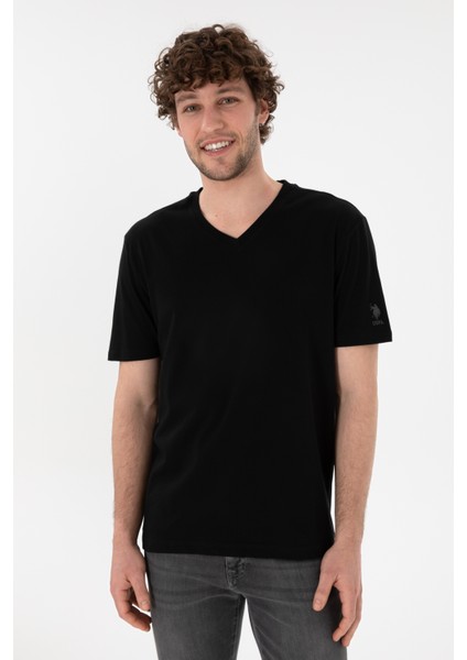 Erkek Siyah Tişört Basic 50305858-VR046