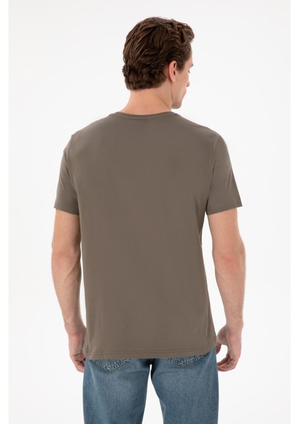 Erkek Vizon Tişört Basic 50298035-VR052 indirimleri