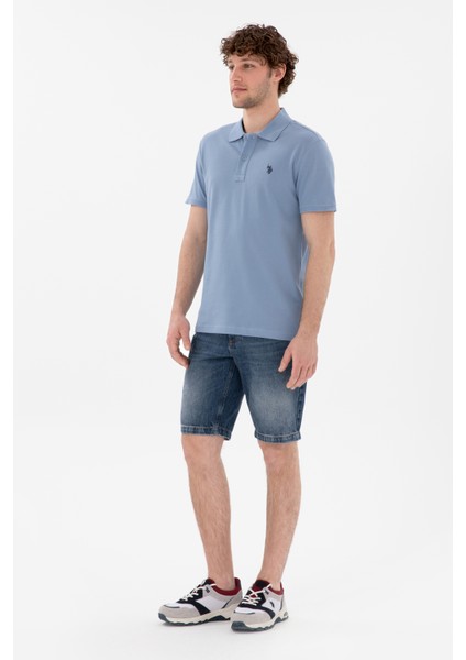 Erkek Mavi Tişört Basic 50297984-VR036 fırsatları