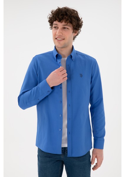 Erkek Indigo Gömlek Basic 50306338-VR028