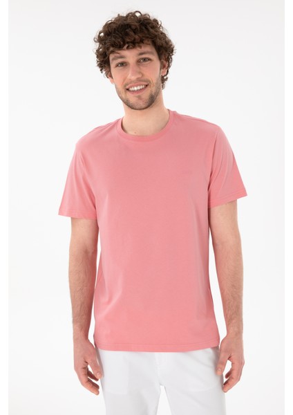 Erkek Pembe Tişört Basic 50305928-VR041
