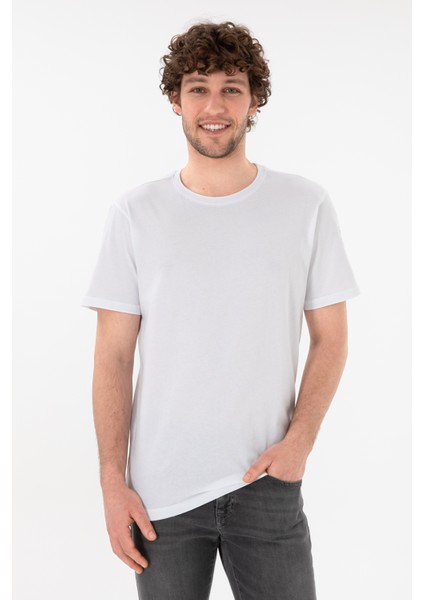 Erkek Beyaz Tişört Basic 50305985-VR013