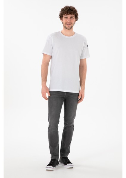 Erkek Beyaz Tişört Basic 50305985-VR013 indirimleri