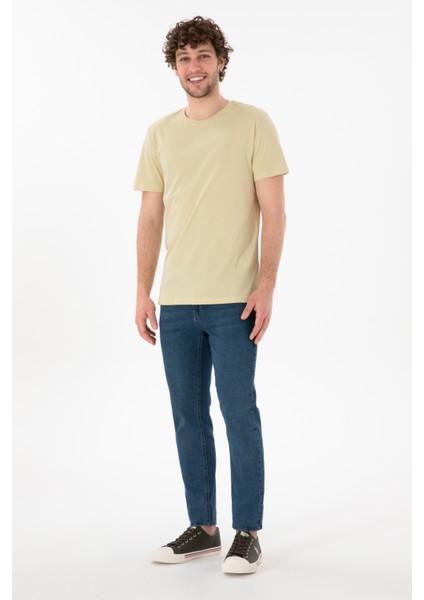 Erkek Açık Haki Tişört Basic 50305924-VR183